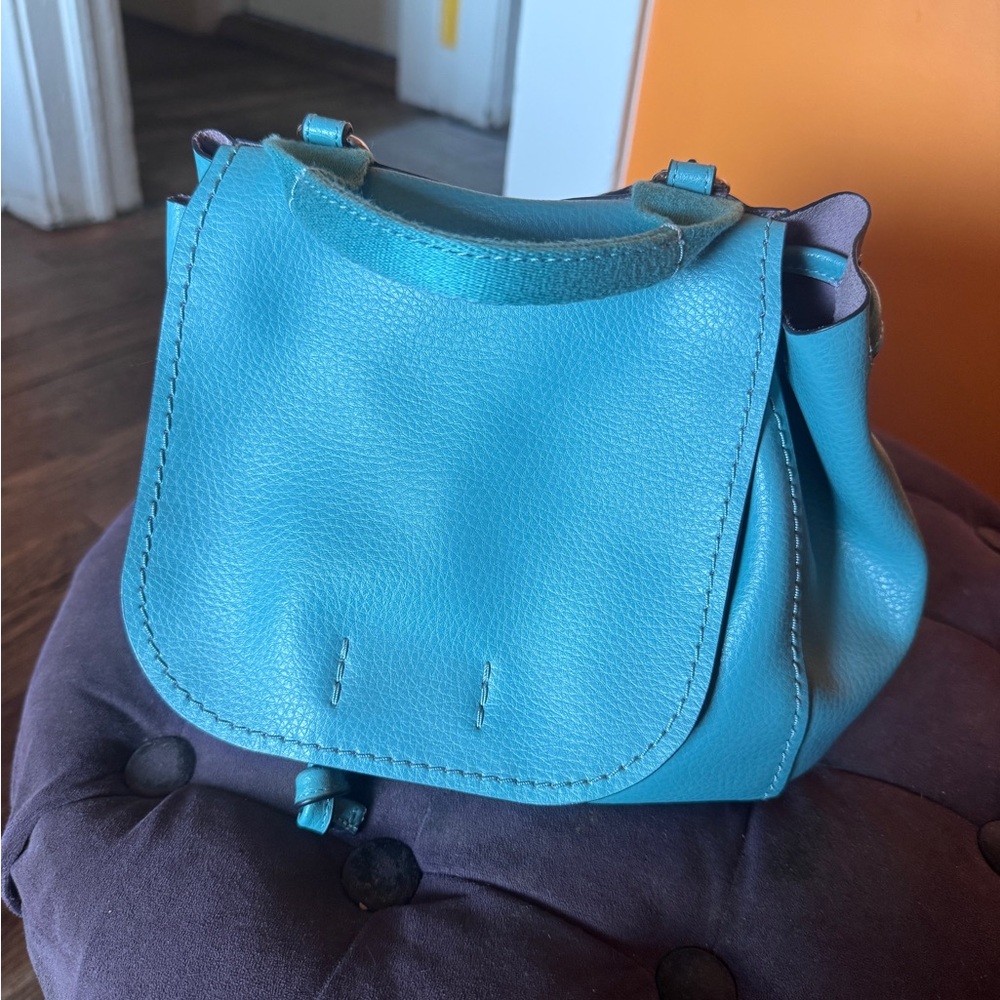 Coach F59819 Derby Backpack Or Crossbody Pebble Blue